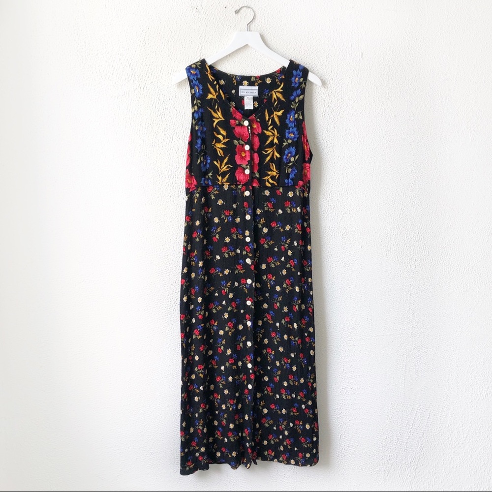 E.D Michaels | 90’s Vintage Grunge Floral Dress